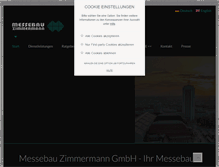 Tablet Screenshot of messebau-zimmermann.de